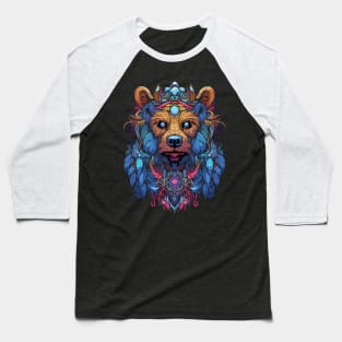 DMT Art Psychedelic Bear Baseball T-Shirt